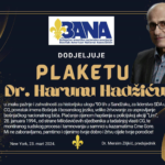 BANA DODIJELILA PLAKETU DR. HARUNU HADŽIĆU
